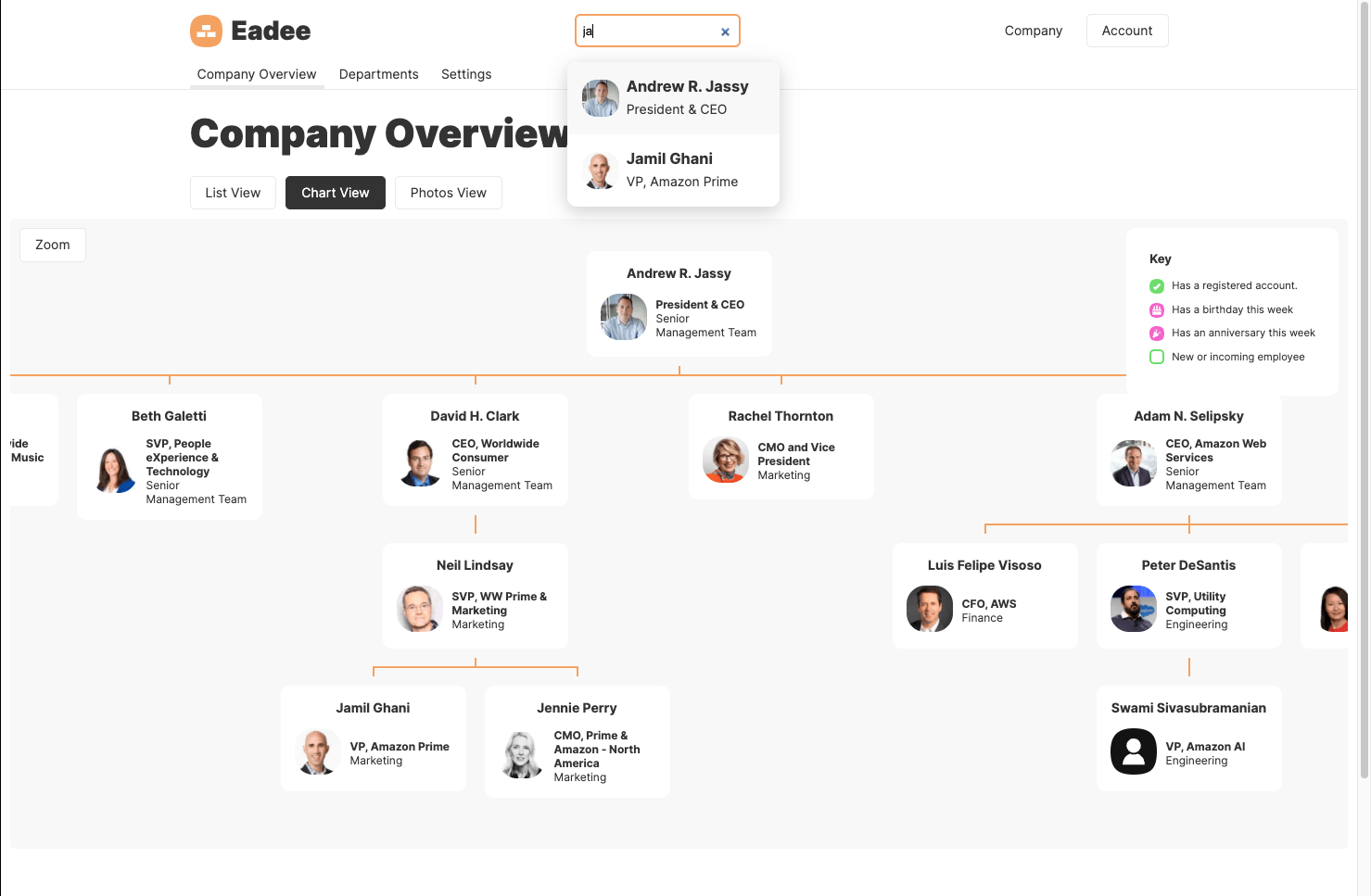 Eadee website screenshot
