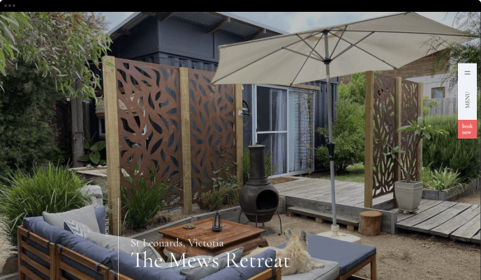 The Mews St Leonards welcome page screenshot