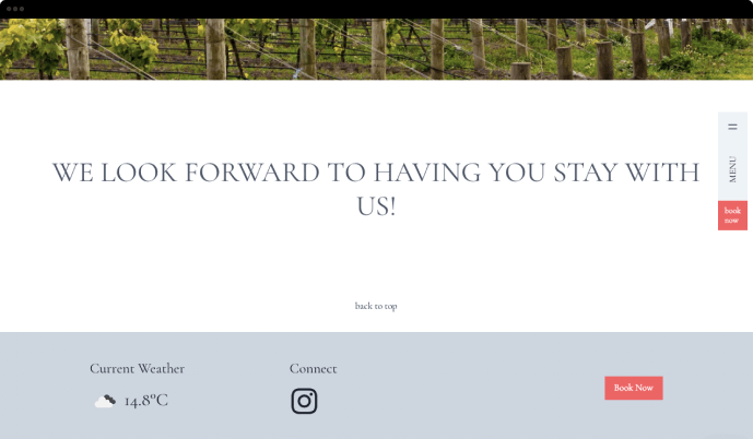 The Mews St Leonards homepage footer screenshot