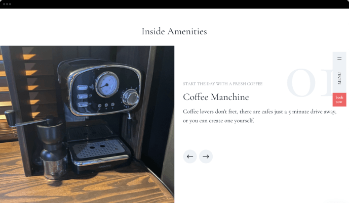 The Mews St Leonards inside amenities carousel screenshot